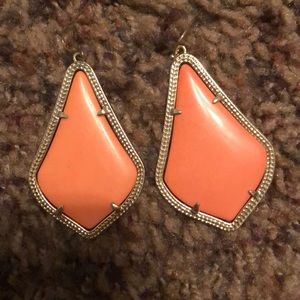 Coral/orange Kendra earrings for sale!!